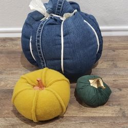 Fabric Pumpkins $8 for All 