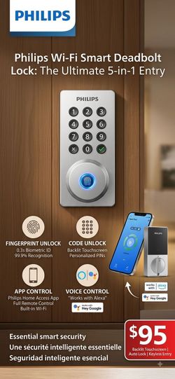 Philips Wi-Fi Smart Deadbolt Lock (4200 Series)