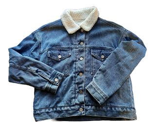 PacSun Sherpa-Lined Denim Jacket — XS/S — $20 OBO