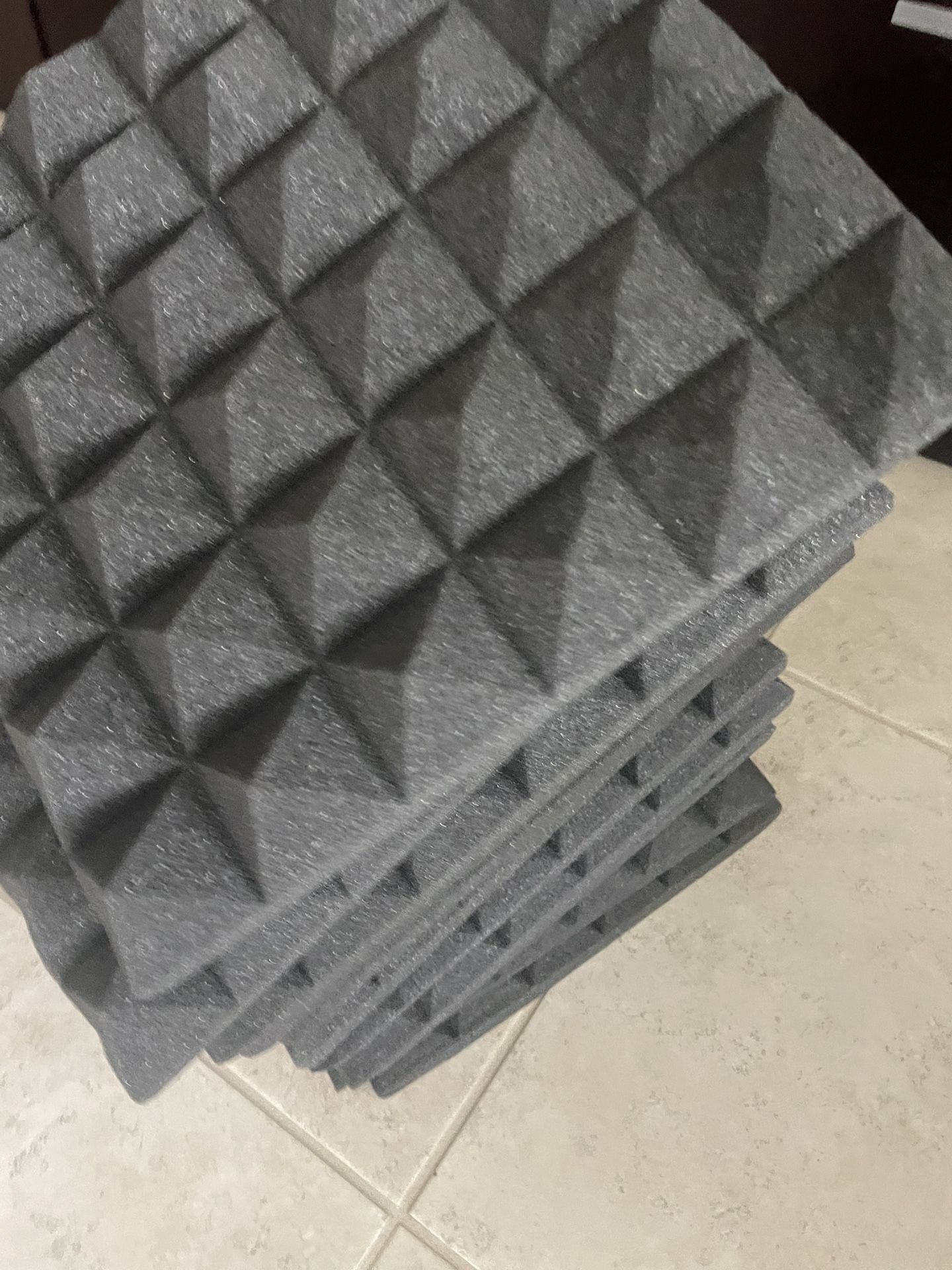 Acoustic Foam Panels 12 Pc Pyramid Shape. New