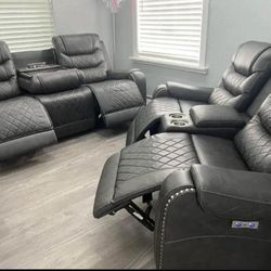 Reclining Sofa and Loveseat Putnam