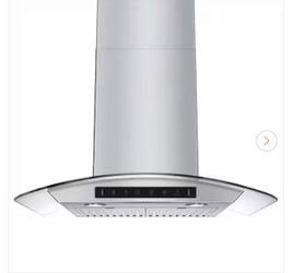Vikio 30 in. 900 CFM Ducted Wall Mount Range Hood in Stainless Steel with Glass, LED Light and Remote Control