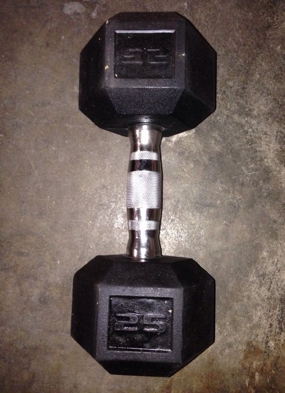 1 pcs 25 lbs dumbell