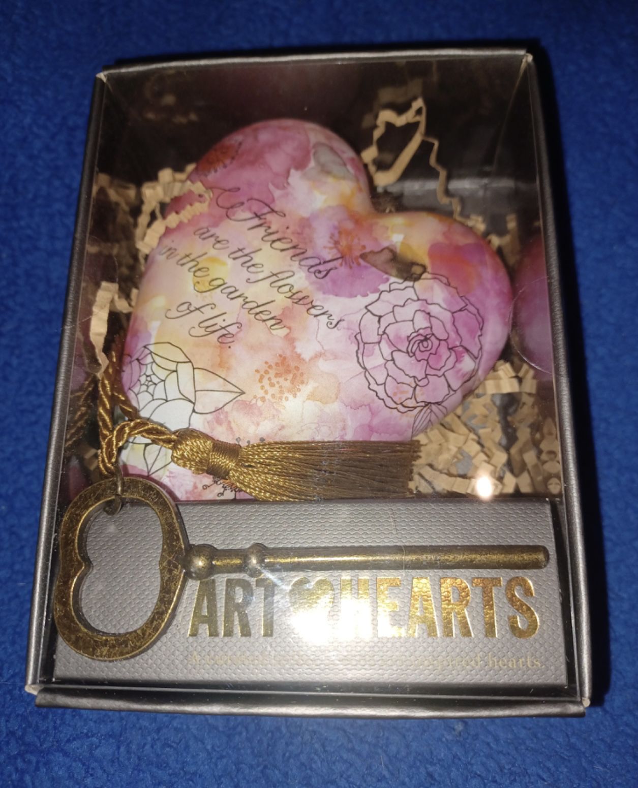NEW IN BOX 3D DEMDACO ART HEARTS- FRIENDS ARE THE FLOWERS IN THE GARDEN OF LIFE 