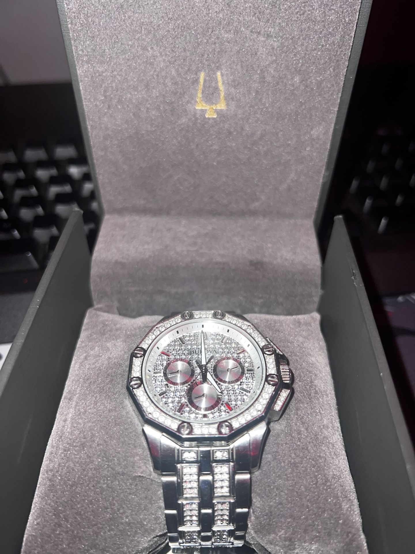 Bulova Octava Crystal Men's Chronograph Watch