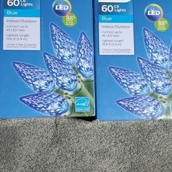 Blue Christmas Lights