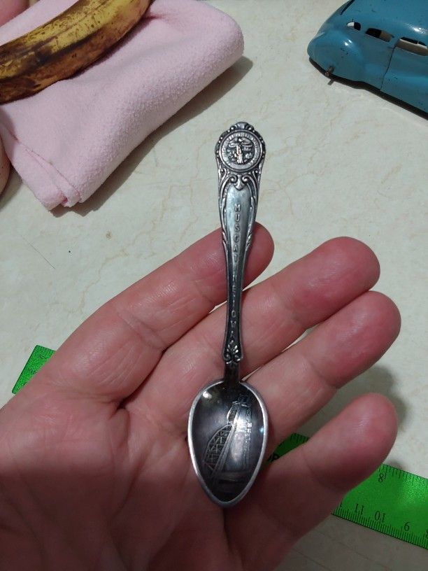 Vintage Sterling Silver Muscatine Iowa Spoon 