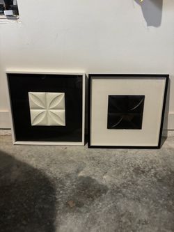 Two pack black and white artwork