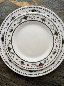 Decorative White Dinner melamine Plates