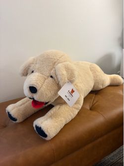 Weighted plush lab
