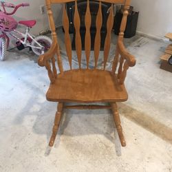 Wood rocking chair