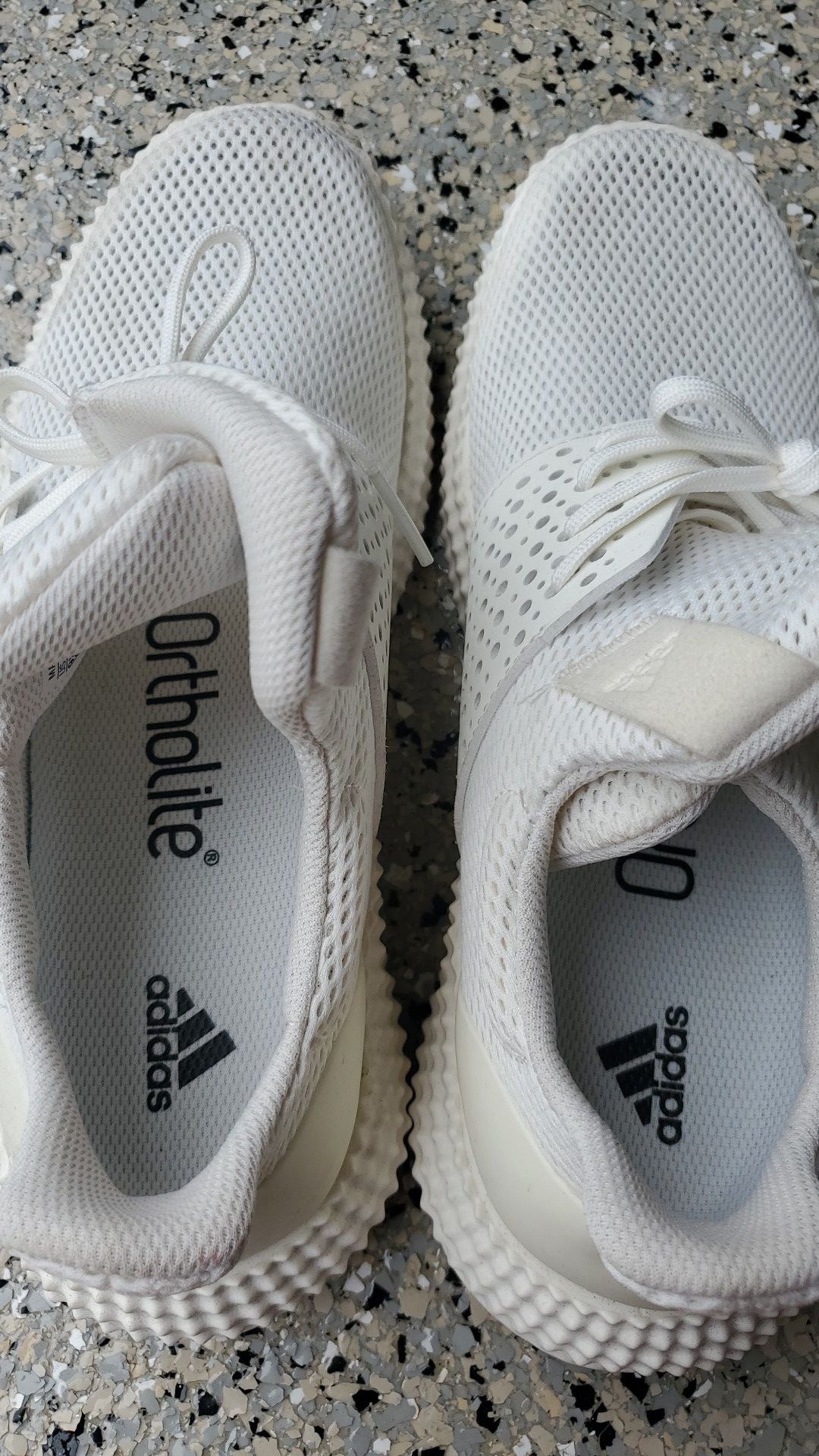 Adidas White Ortholite Mens size 9.5