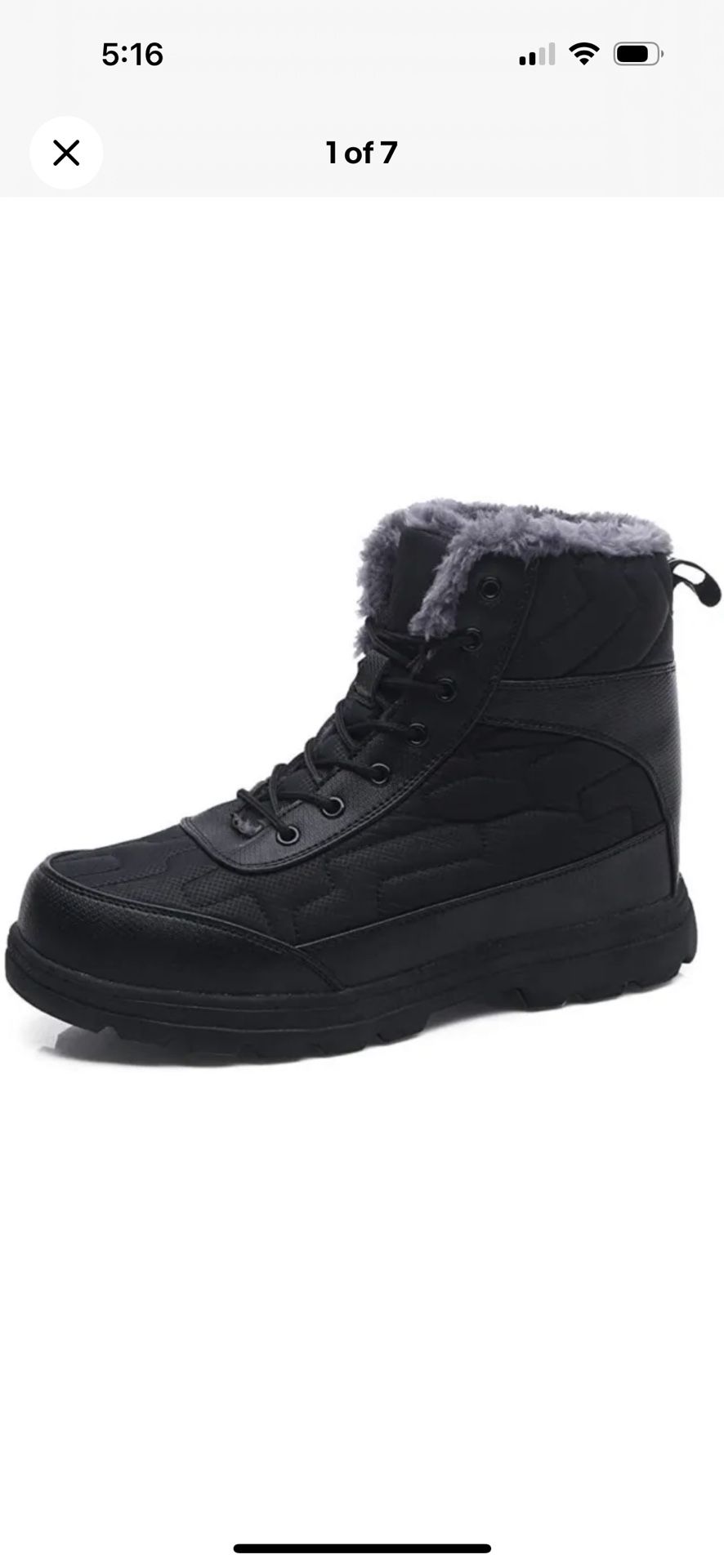 Winter Snow Boots Water-Resistant Mid Calf