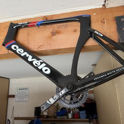 Cervélo S5 VWD Team Carbon Road Bike Frame / Frameset w/ FSA SL-K Crank & Rotor Q-Rings