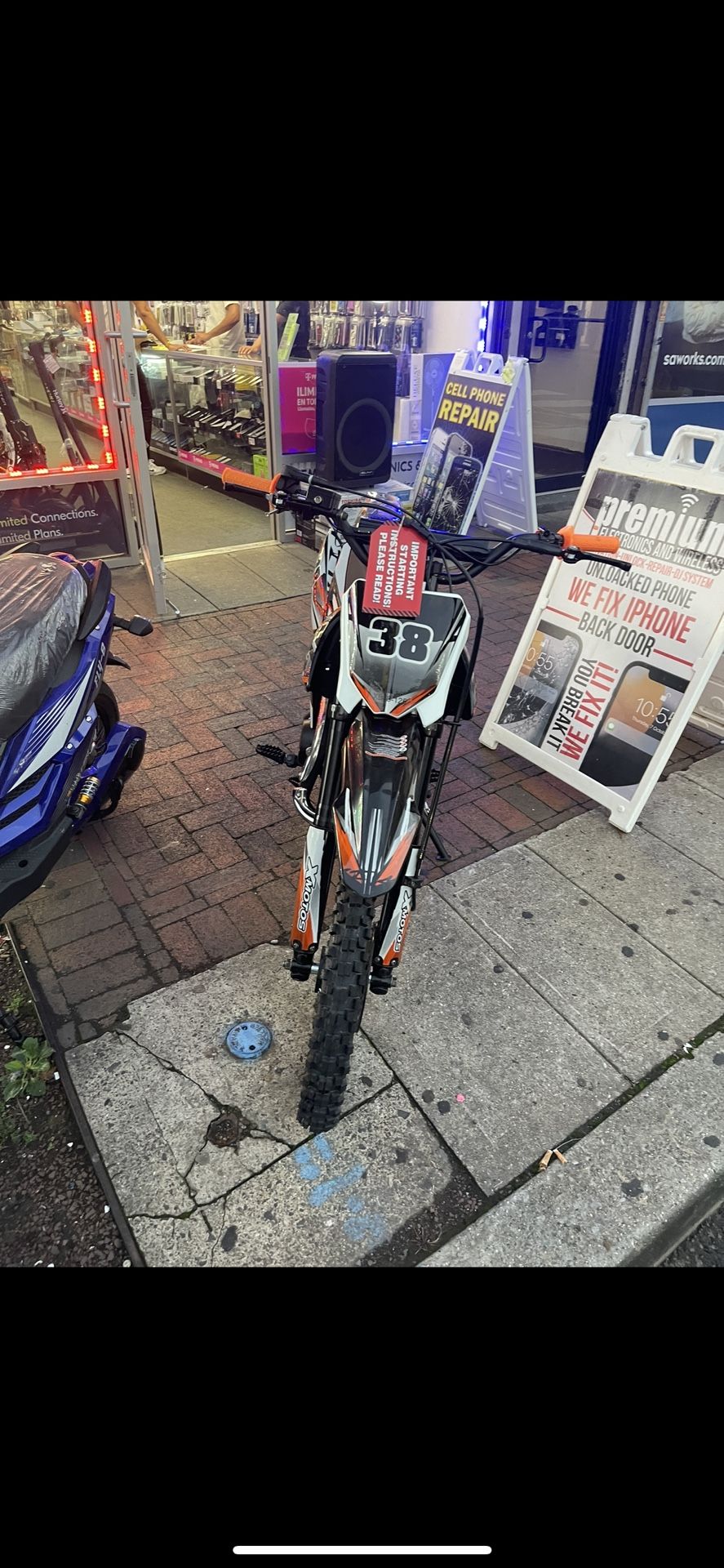 125cc Dirt Bike Manual Kick Start Pit Bike - XB-38 125