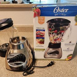 Oster Classic Series 16-Speed Blender Plus Food Chopper, Glass Jar