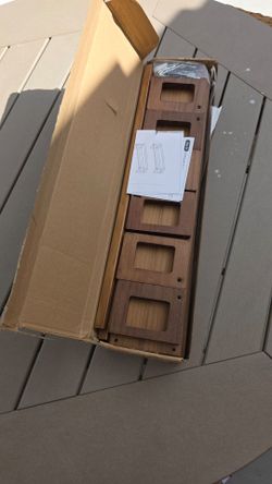 Set of 3 Floating Wood Wall Shelves