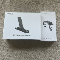 moza racing sim clutch pedal and mounting bracket