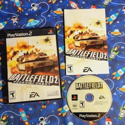 Battlefield 2 Modern Combat Complete CIB Sony Playstation 2 PS2 Game Disc Case Manual & Artwork