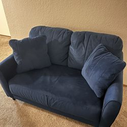 Velvet Blue Couch