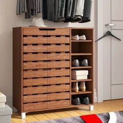 Modern Wood Shoe Cabinet / Storage Unit