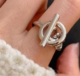 925 Sterling Silver Chaine D’Ancre Croisette Ring