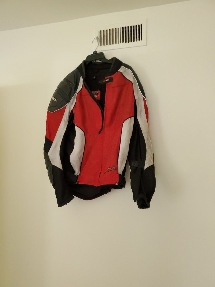 CORTECH LEATHER & MESH MOTORCYCLE JACKET Size L 44