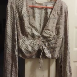 Ladies Large Long Sleeve Blouse 