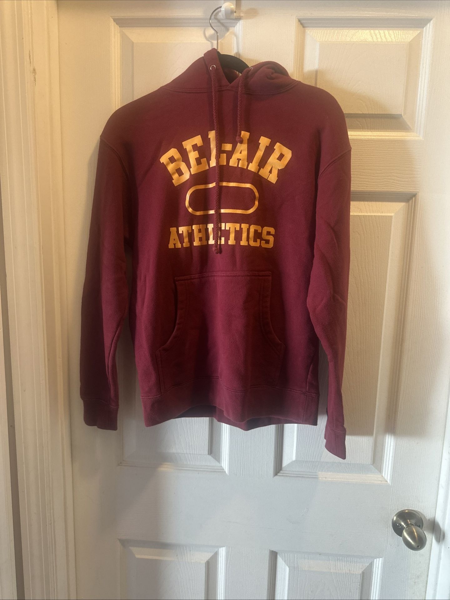 bel air athletics jacket With Hoodie/size XSMALL / Burgundy