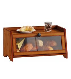 BAMBANG Bread Box for Kitchen Countertop, Bamboo Bread Box for Homemade Bread, Wooden Farmhouse Bread Storage Container, Large Breadbox Bread Bin Orga