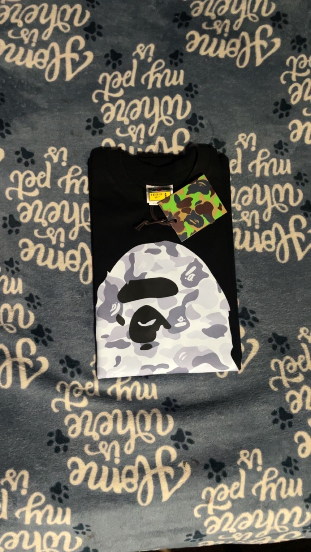 Gray Bape shirt 50$
