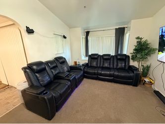 “Party time” Ashely duel couch set
