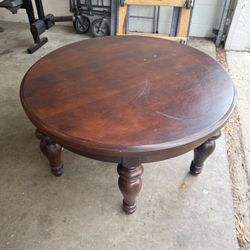 Round Solid Wood Coffee Table