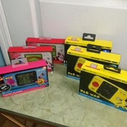 PAC MAN - Ms. PAC MAN - BASES LOADED My Arcade Portable Pocket Player Pro Handheld Game Console