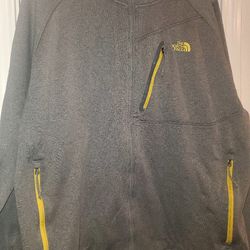 The North Face Men’s XL - Full Zip Long Sleeve Jacket XL Gray - Zip Pockets
