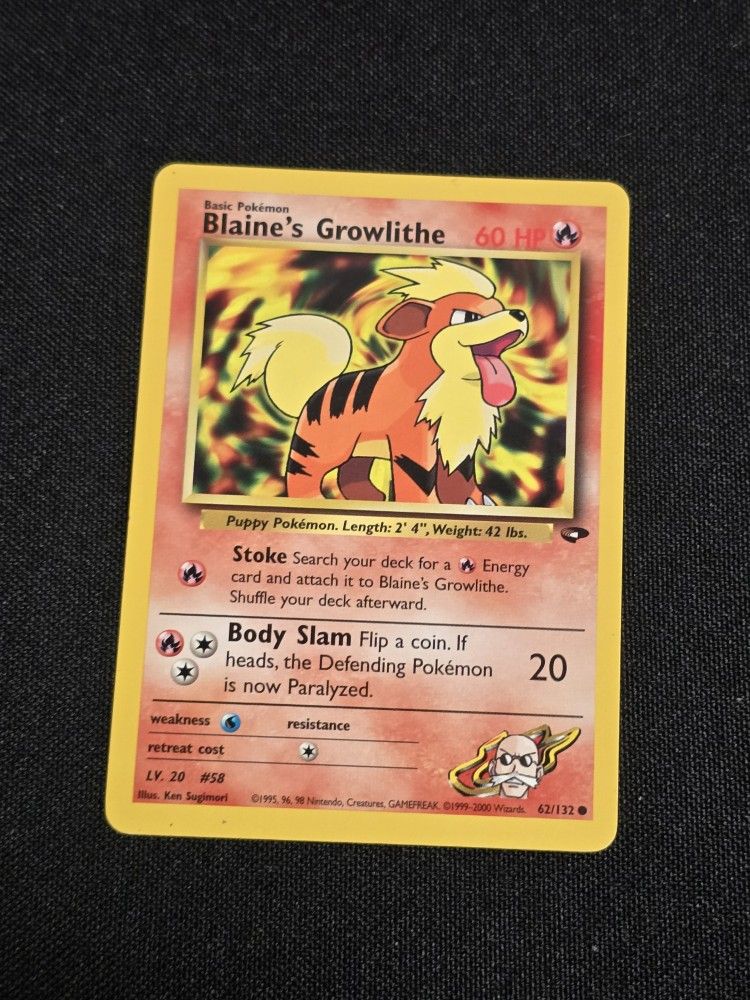 Blaine's Growlithe - Gym Challenge