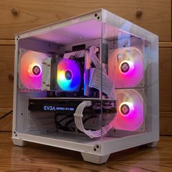 Beautiful All White Gaming Pc