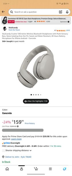 Skullcandy crusher 540 Active Headphones