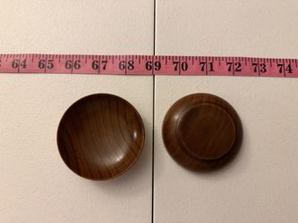 Wooden dipping bowls