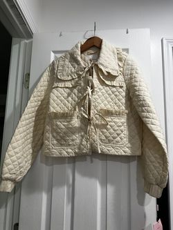 Cream Quilted Jacket size XS