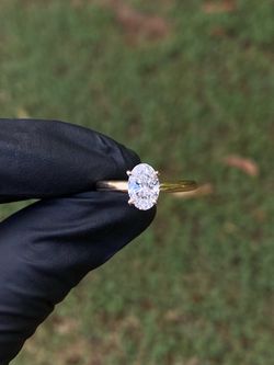 Gold 14k 1.10ct Oval Diamond Ring