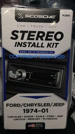 Stereo Install Kit, Ford/Chrysler/Jeep 1974-01, FCJ2076