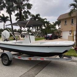 16 Ft  Fishing Boat 4 Stoke Yamaha Motor For Sale 
