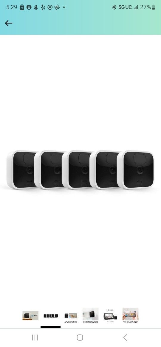 Blink 5 Camera Wireless Securit And Blink Doorbell