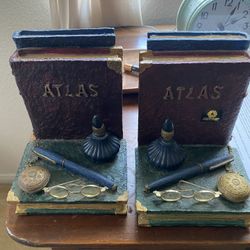 Antique book ends