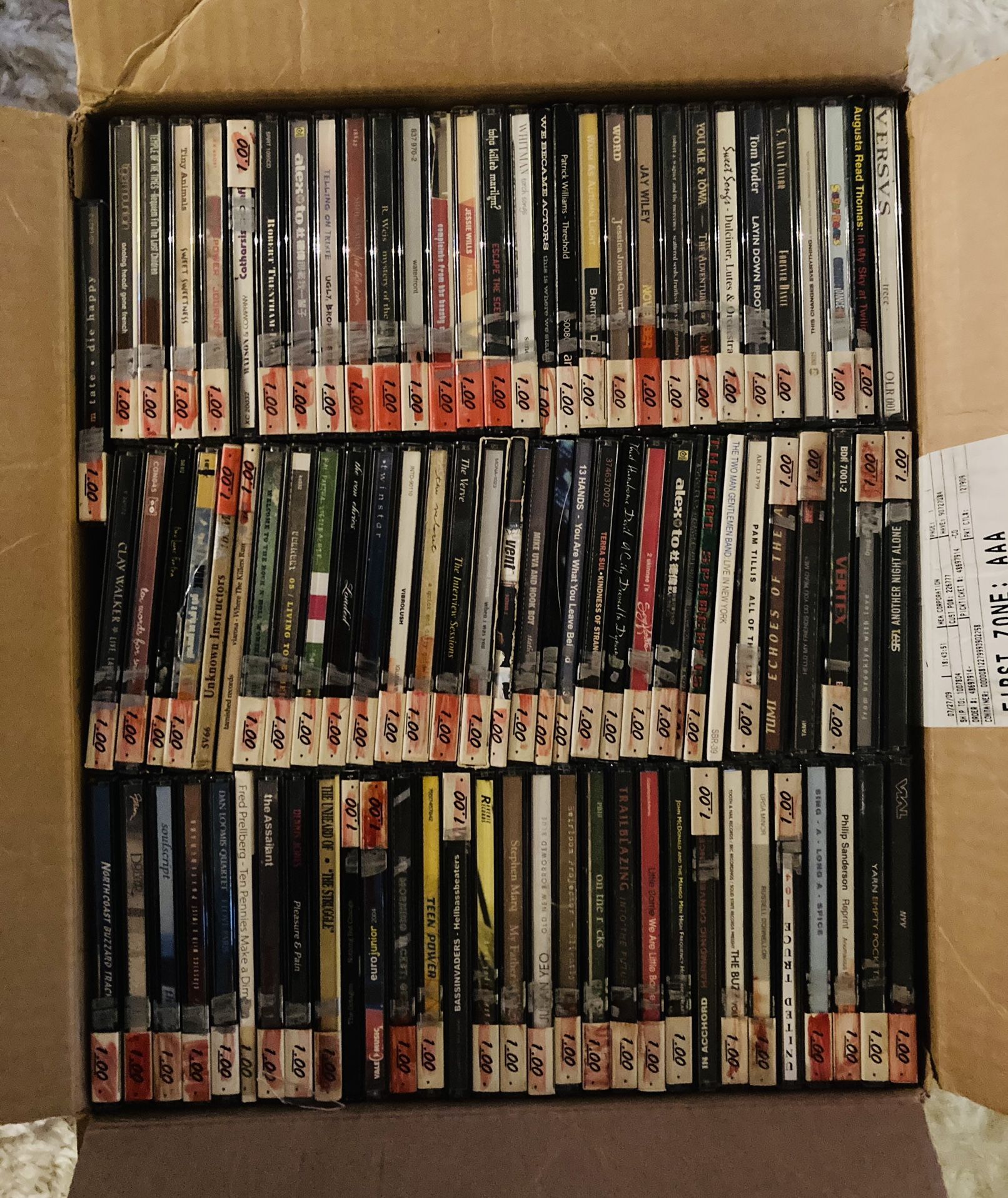 Entire Box Of Music Cd’s