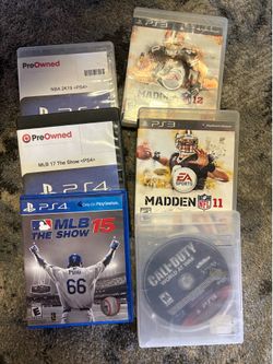 PS3 and PSA4 games