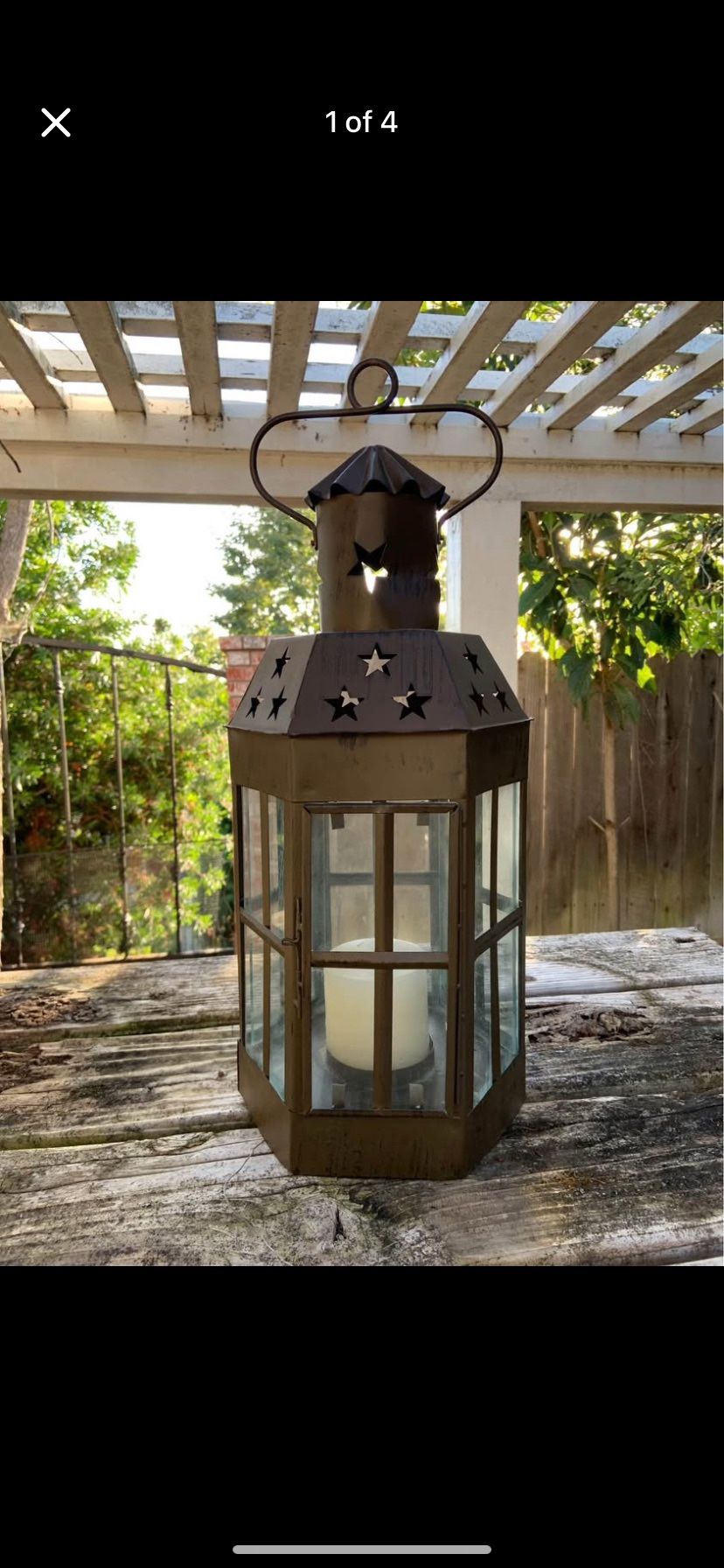 Large Rustic Lantern