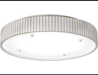 17.5” Modern Flush Mount Integrated LED Ceiling Light – White