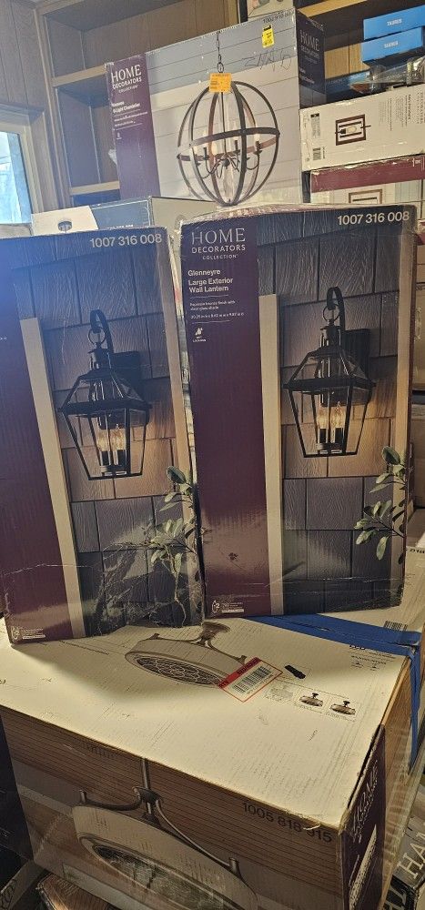 Home Decorators Collection Glenneyre 20.25 in. W 2-Light
Espresso Bronze Hardwired
Outdoor Wall Lantern Sconce
with Clear Glass (1-Pack)